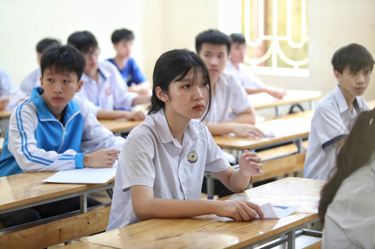Thí sinh dự thi vào lớp 10 năm học 2025-2026. Ảnh: Lê Khánh