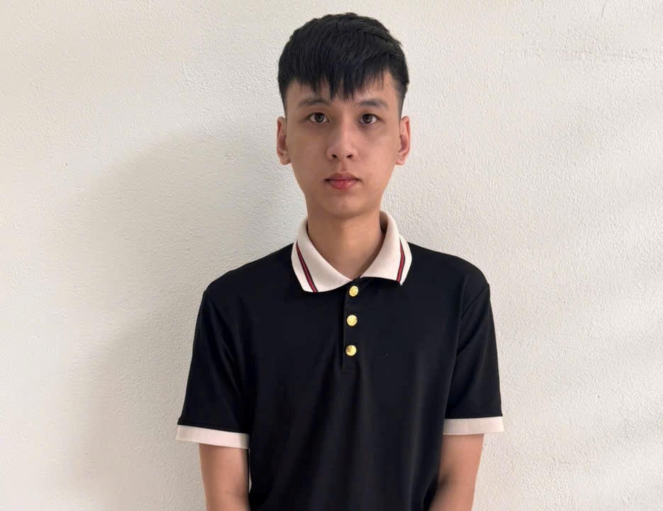 Đối tượng Nguyễn Kim My Sên tại cơ quan điều tra. Ảnh: CV.