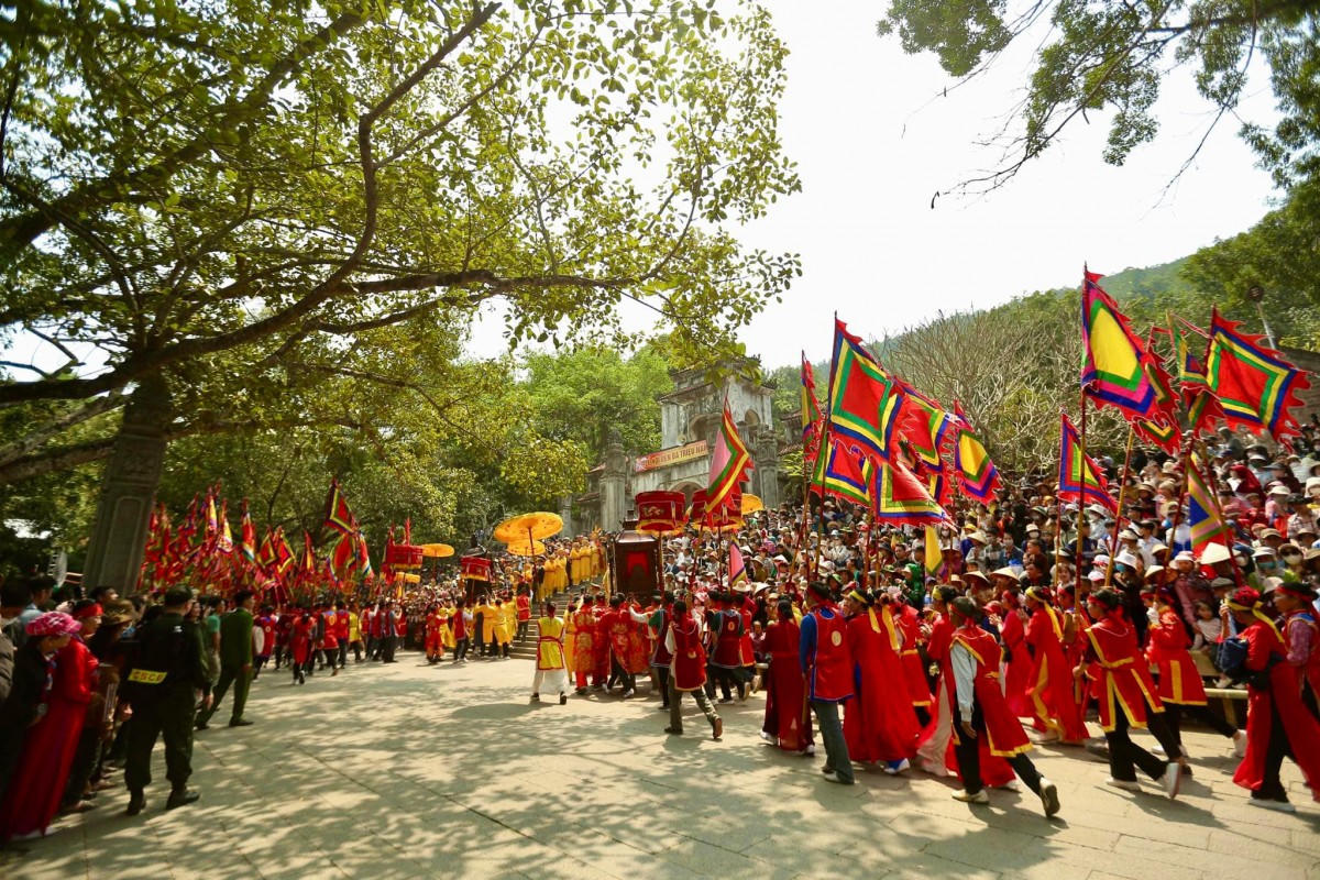 Lễ hội đền bà Triệu năm 2025. Ảnh: Ngô Nhung