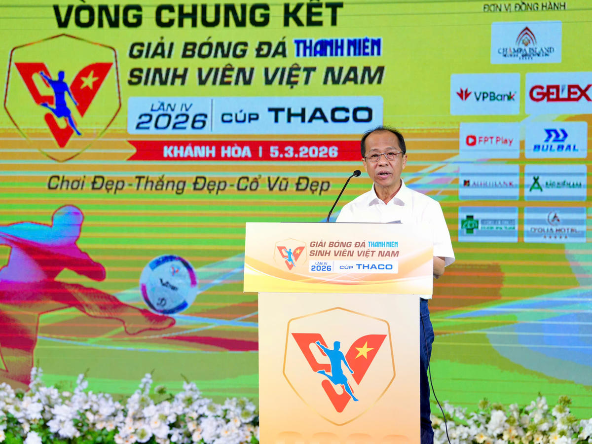 Nhà báo Hải Thành - Phó Tổng Biên tập báo Thanh Niên, Phó Trưởng ban tổ chức giải. Ảnh: Thùy Trang.