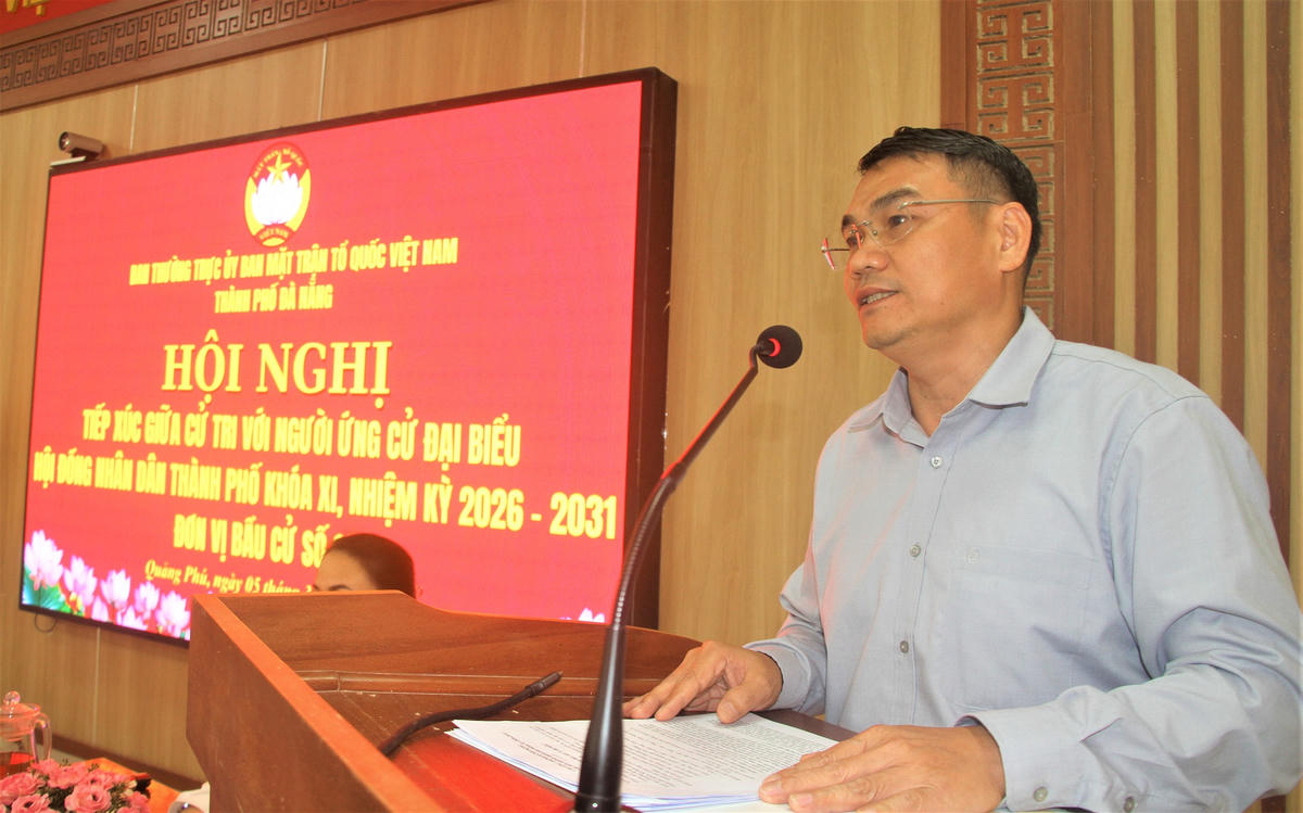 Ông Nguyễn Đình Tiên, Phó Trưởng Ban văn hóa-xã hội HĐND TP Đà Nẵng chia sẻ. Ảnh: Tấn Thành.