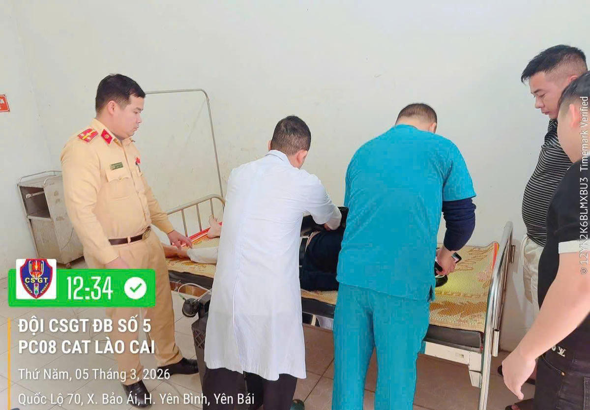 Nhờ sự cấp cứu kịp thời, anh P.V.T. đã qua cơn nguy kịch. Ảnh: Công an tỉnh Lào Cai.