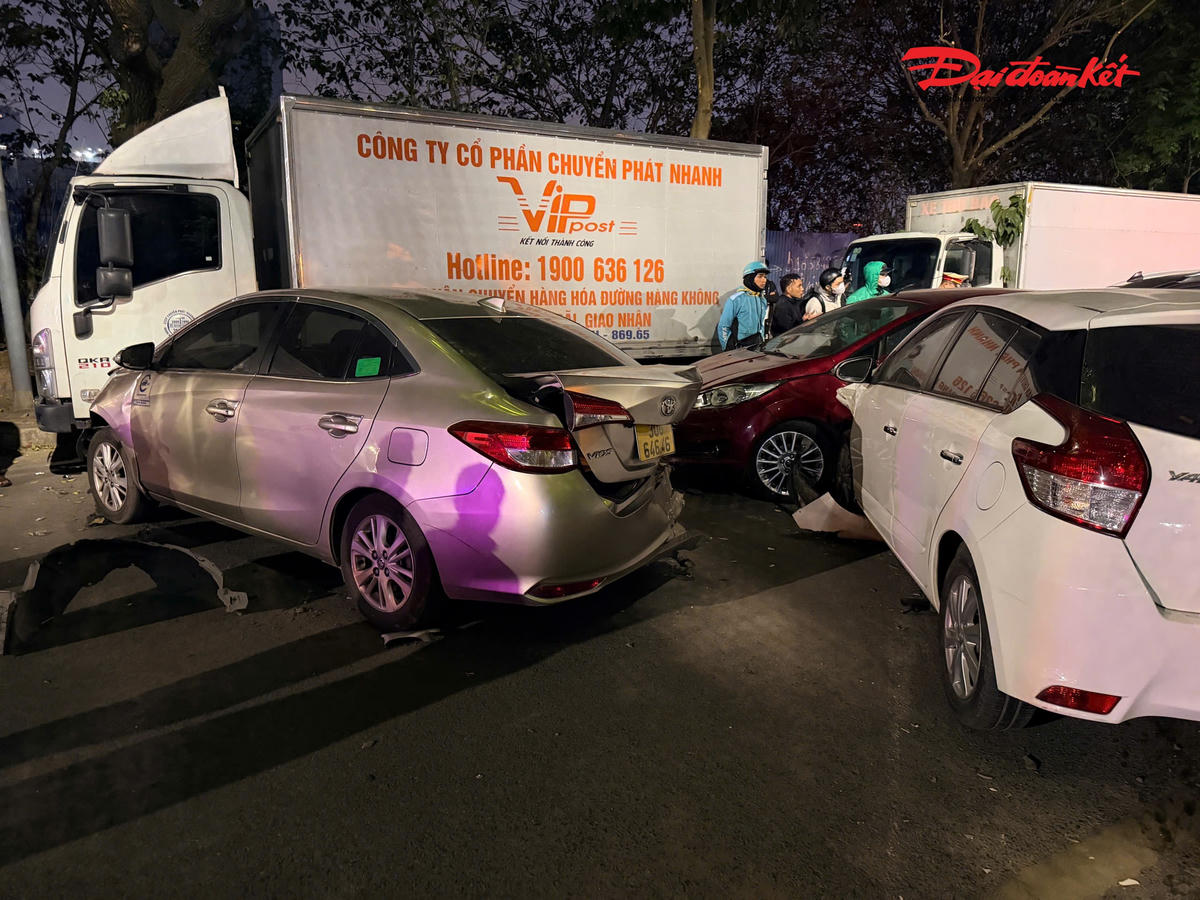 Hiện trường vụ tai nạn.