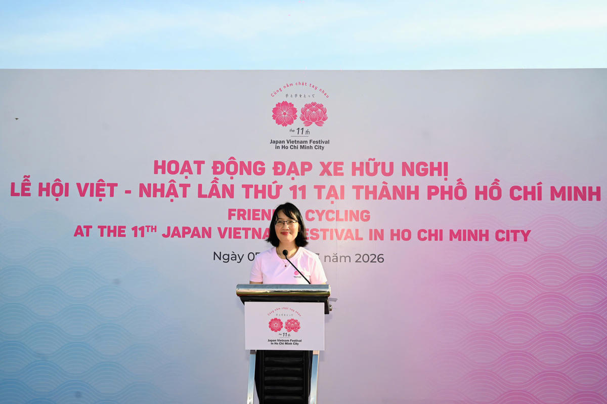 Bà Trần Thị Diệu Thúy, Phó Chủ tịch UBND TP Hồ Chí Minh phát biểu. Ảnh: Hồng Phúc.