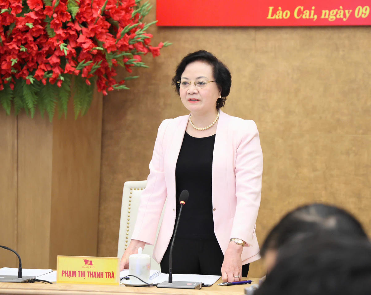 Bí thư Trung ương Đảng, Phó Thủ tướng Chính phủ Phạm Thị Thanh Trà phát biểu tại Hội nghị - Ảnh: VGP/Thu Giang.