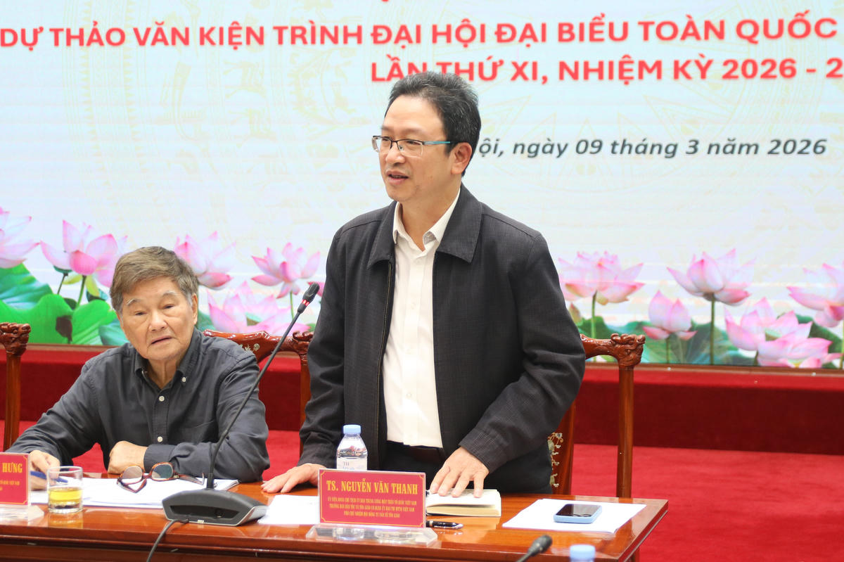 TS Nguyễn Văn Thanh - Ủy viên Đoàn Chủ tịch, Trưởng ban Dân tộc và Tôn giáo Cơ quan UBTƯ MTTQ Việt Nam, Phó Chủ nhiệm Hội đồng tư vấn về Tôn giáo phát biểu tại Hội nghị.