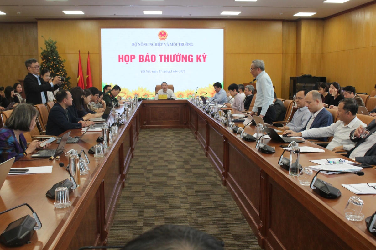 Toàn cảnh buổi Họp báo. Ảnh: L.H