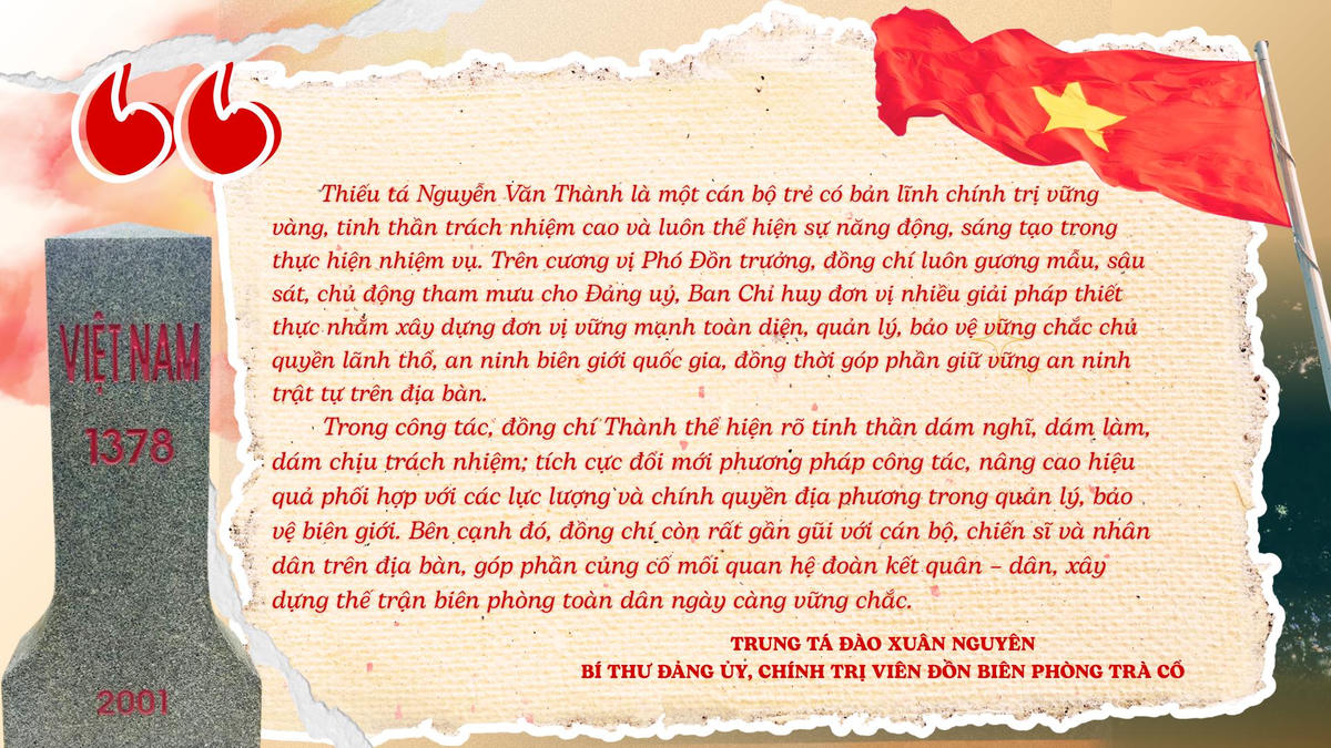 Gương mặt trẻ tiêu biểu của Bộ đội Biên phòng Việt Nam nơi đầu sóng Trà Cổ
