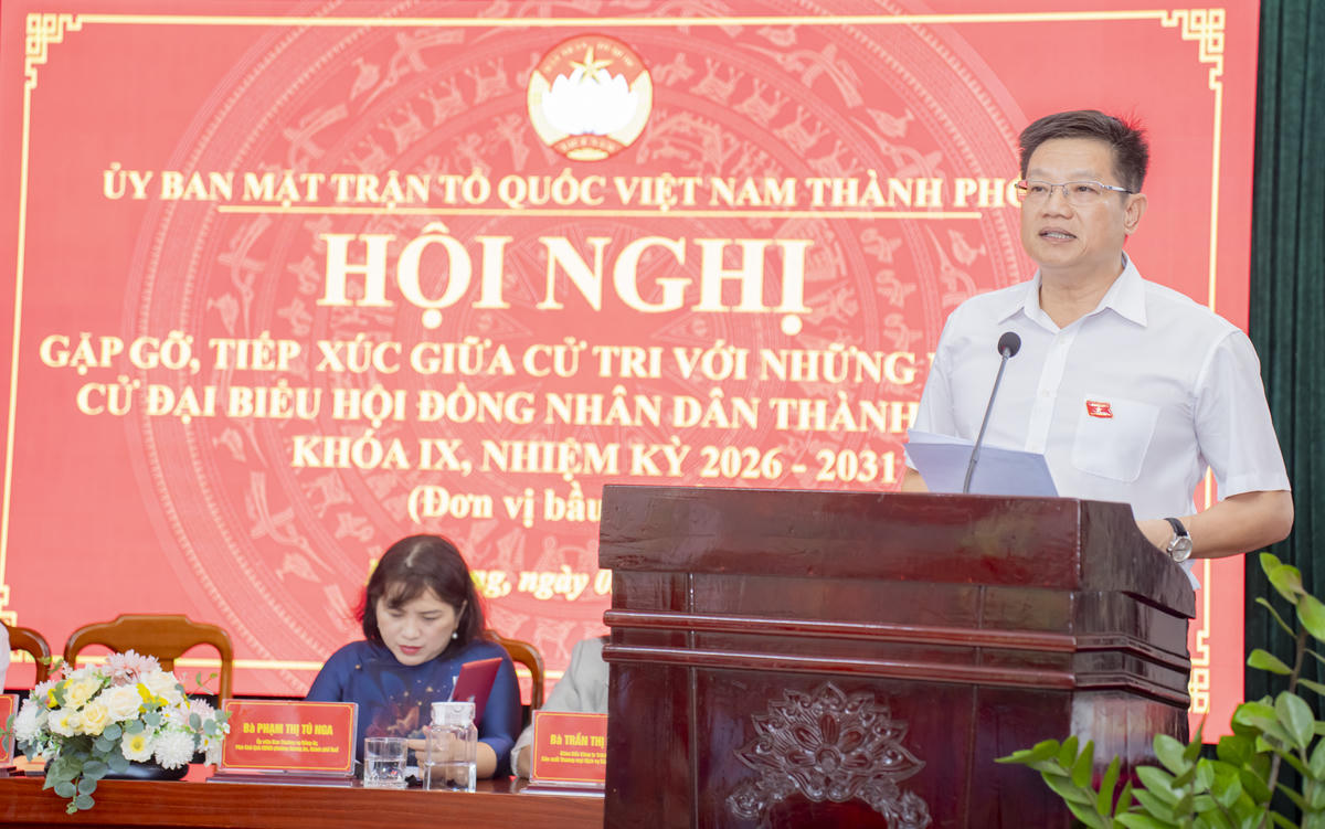 TS. Phan Thanh Hải, Giám đốc Sở Văn hóa và Thể thao thành phố Huế tham gia ứng cử đại biểu HĐND thành phố Huế, nhiệm kỳ 2026-2031. Ảnh: N.T.