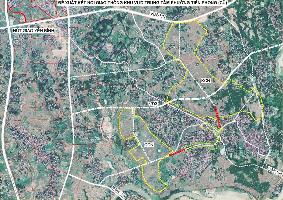 Đề xuất kết nối KCN Vạn Xuân 180,8 và KCN Tiên Phong 77ha.