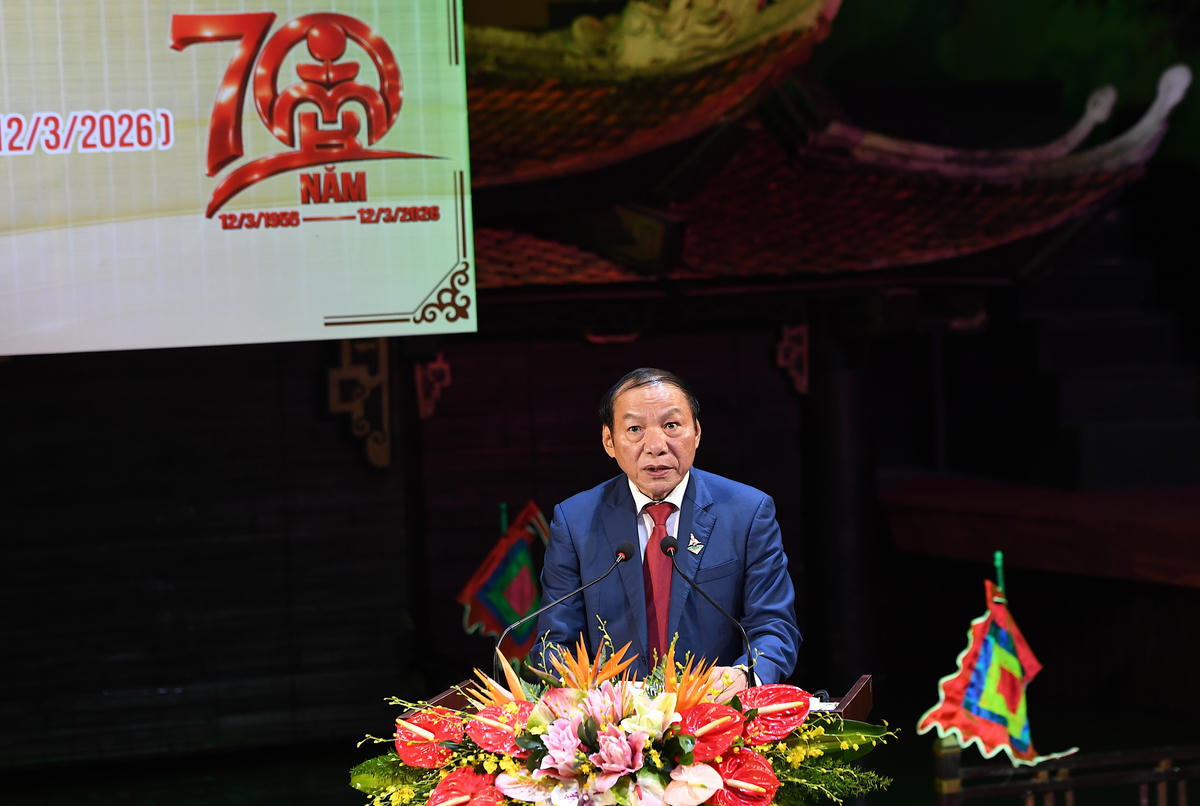Tại buổi lễ kỷ niệm, Bộ trưởng Nguyễn Văn Hùng khen ngợi, động viên các thế hệ nghệ sĩ, kỹ thuật viên, người lao động Nhà hát Múa rối Việt Nam và tặng bằng khen các cá nhân tiêu biểu của Nhà hát Múa rối Việt Nam nhân dịp kỷ niệm 70 năm thành lập.