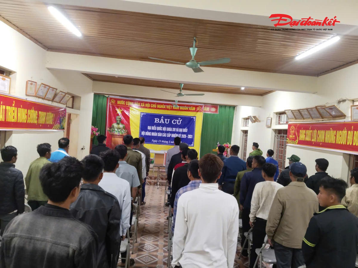 Điểm bầu cử số 11, bản Na Kho, xã Bắc Lý (Nghệ An) khai mạc&nbsp;bầu cử đại biểu Quốc hội khóa XVI và đại biểu HĐND các cấp nhiệm kỳ 2026 - 2031. Ảnh: MX