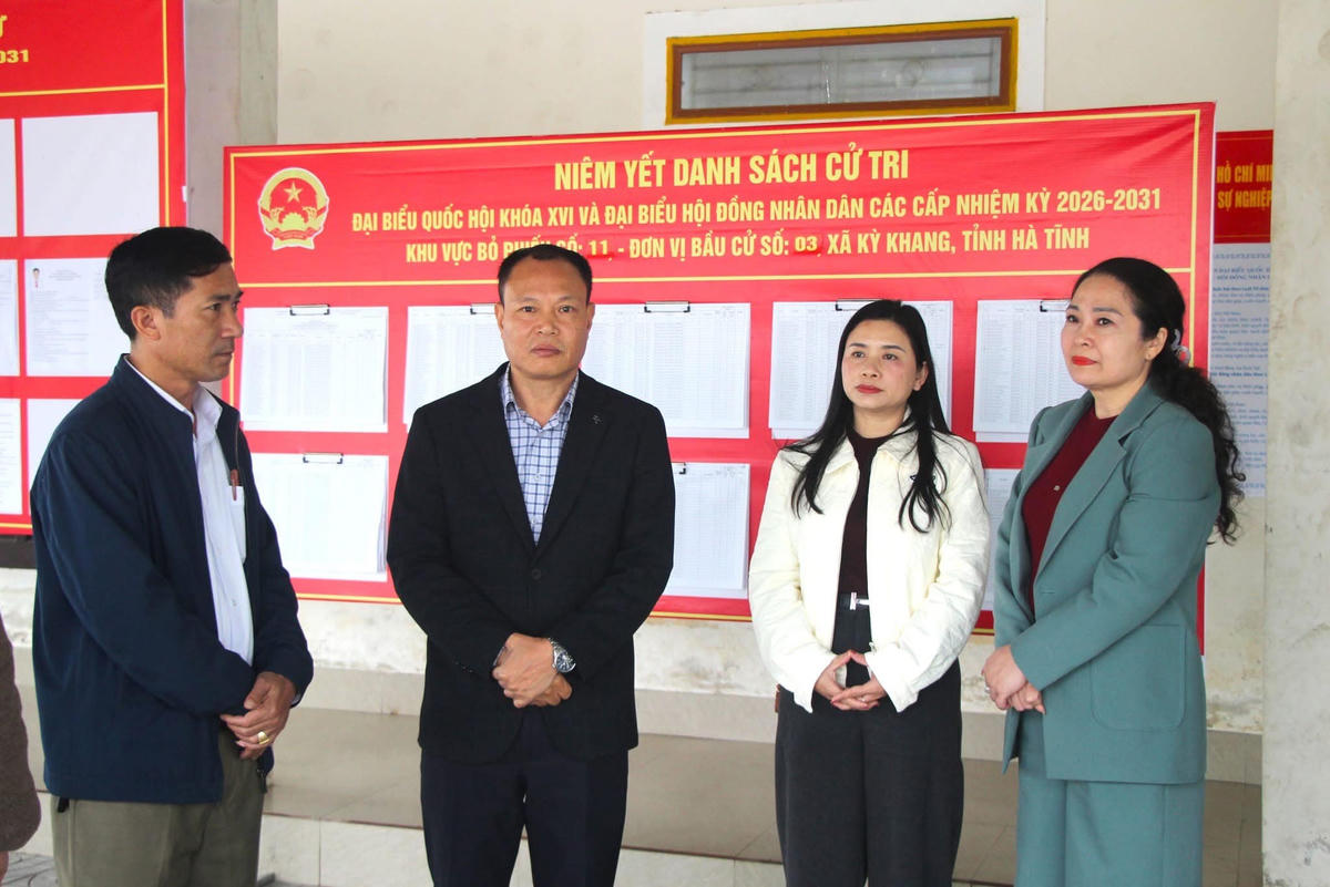 Ủy ban MTTQ tỉnh Hà Tĩnh giám sát chặt chẽ từng khâu, từng phần việc trong công tác bầu cử ở các địa phương. Ảnh: MT.