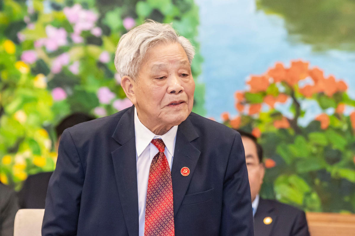 Ông Nguyễn Túc - Chủ nhiệm Hội đồng tư vấn về Văn hóa - Xã hội UBTƯ MTTQ Việt Nam.&nbsp;Ảnh: Quang Vinh.