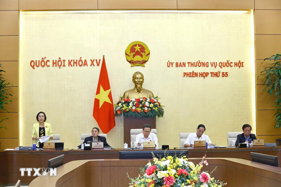 Phó Chủ tịch Quốc hội Nguyễn Thị Thanh phát biểu. (Ảnh: Doãn Tấn/TTXVN)