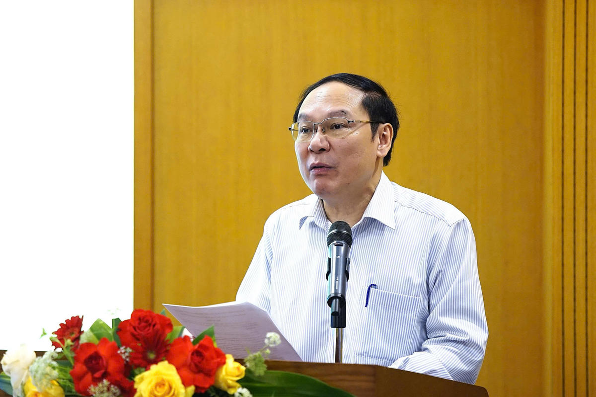 Thứ trưởng Bộ Nông nghiệp và Môi trường Lê Công Thành phát biểu tại hội thảo. Ảnh: NN