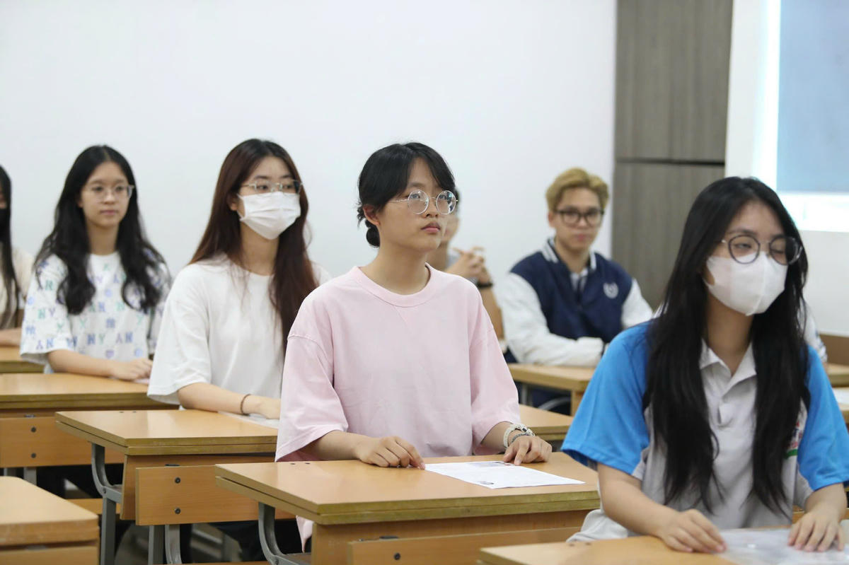 Thí sinh dự thi tốt nghiệp THPT tại Hà Nội. Ảnh: Lê Khánh