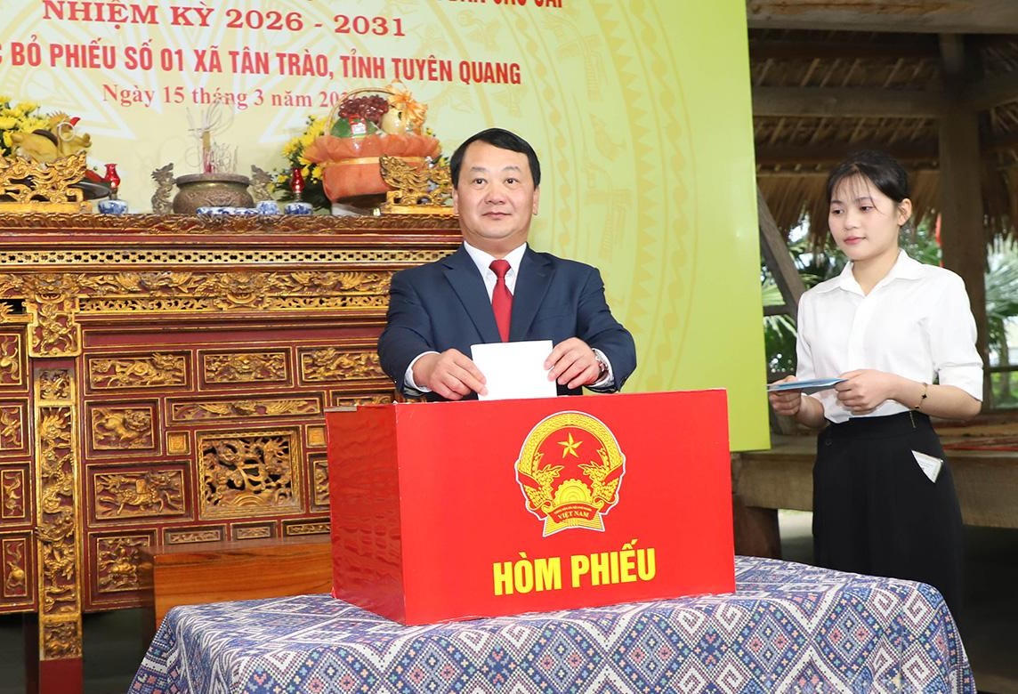 Bí thư Tỉnh ủy Tuyên Quang Hầu A Lềnh trúng cử đại biểu HĐND tỉnh, nhiệm kỳ 2026-2031.