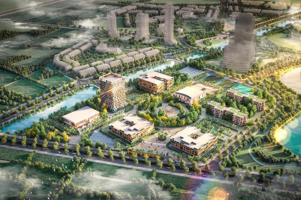 Hình ảnh phối cảnh chung Tổ hợp giáo dục FPT Hải Phòng