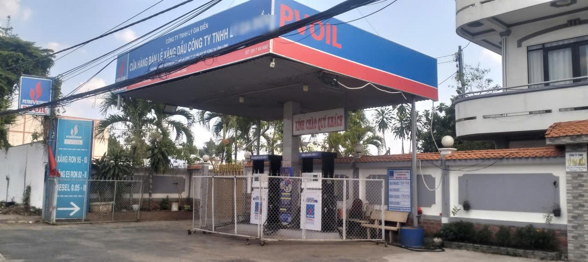 Cửa hàng kinh doanh xăng dầu L.G.Đ bị xử phạt do tự ý ngưng hoạt động. Ảnh: Trung Ngãi.