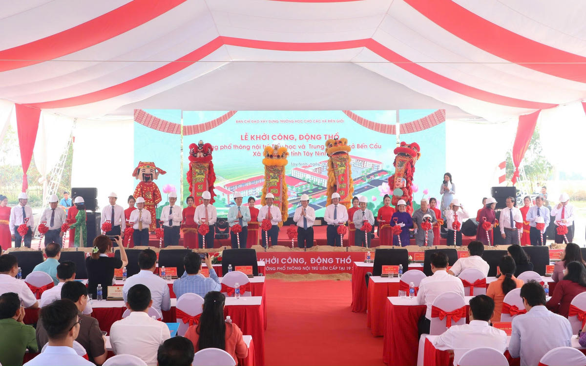 Các công trình sẽ tạo ra gần 600 phòng học cho học sinh vùng biên giới Tây Ninh. Ảnh: H.Du