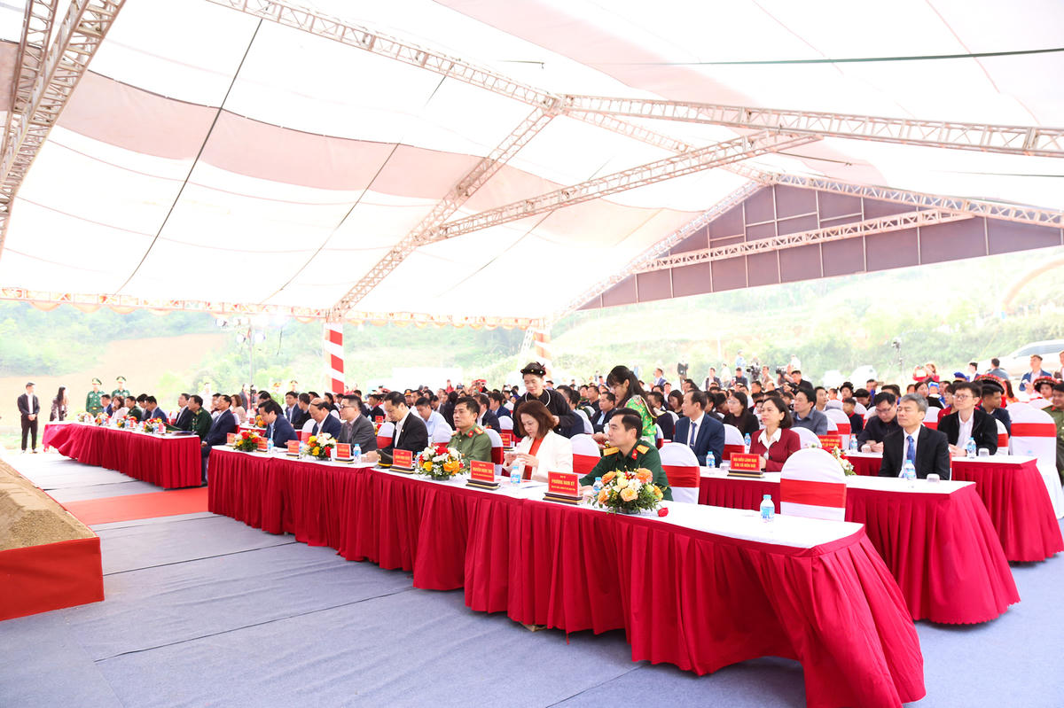 Điểm xây dựng trường Phổ thông Nội trú Tiểu học và Trung học cơ sở Xuân Trường tại xóm Lũng Rạc, xã Xuân Trường.