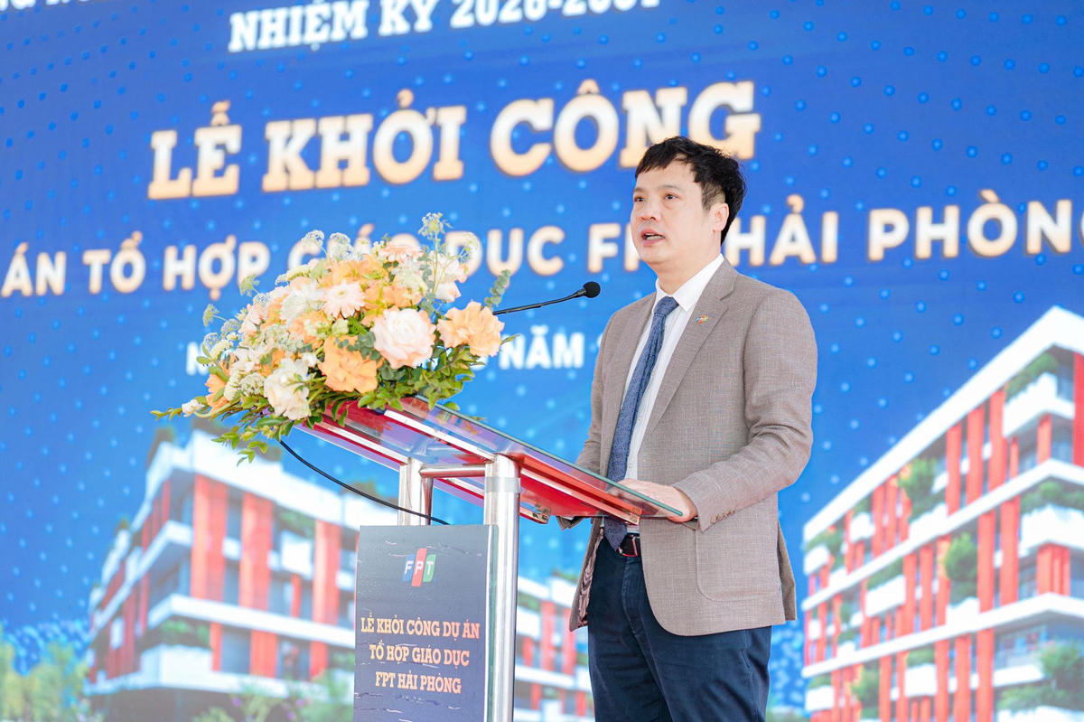 Ông Nguyễn Văn Khoa, Tổng Giám đốc Tập đoàn FPT phát biểu