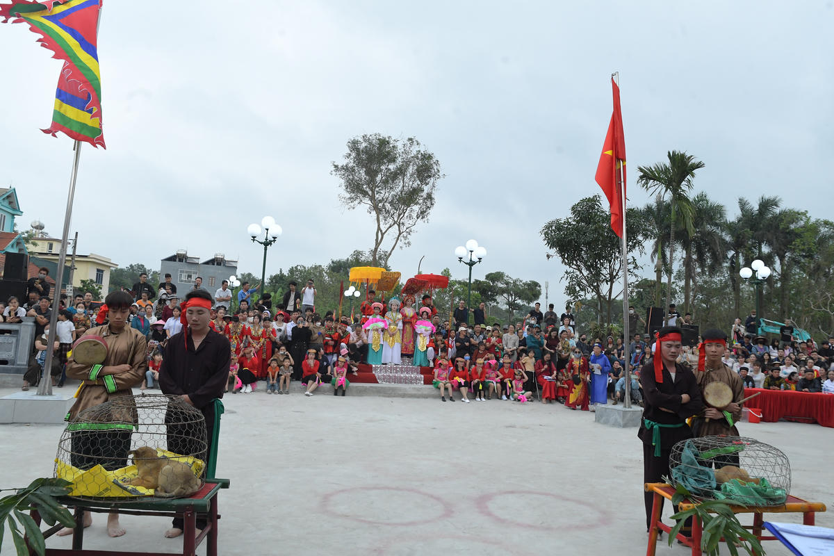 Phần thi chọc chó.