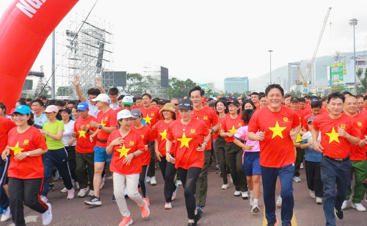 Nhiều người ở Gia Lai tham gia&nbsp;Ngày chạy Olympic- Vì sức khỏe toàn dân-Vì an ninh Tổ quốc năm 2026. Ảnh: HV.