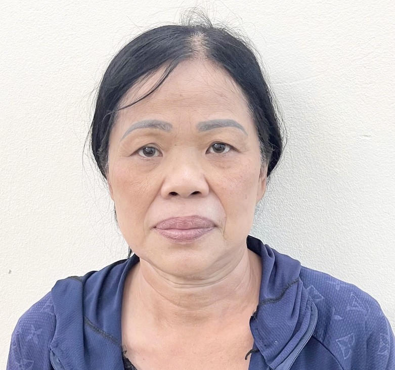 Đối tượng Phan Thanh Hương tại cơ quan Công an.