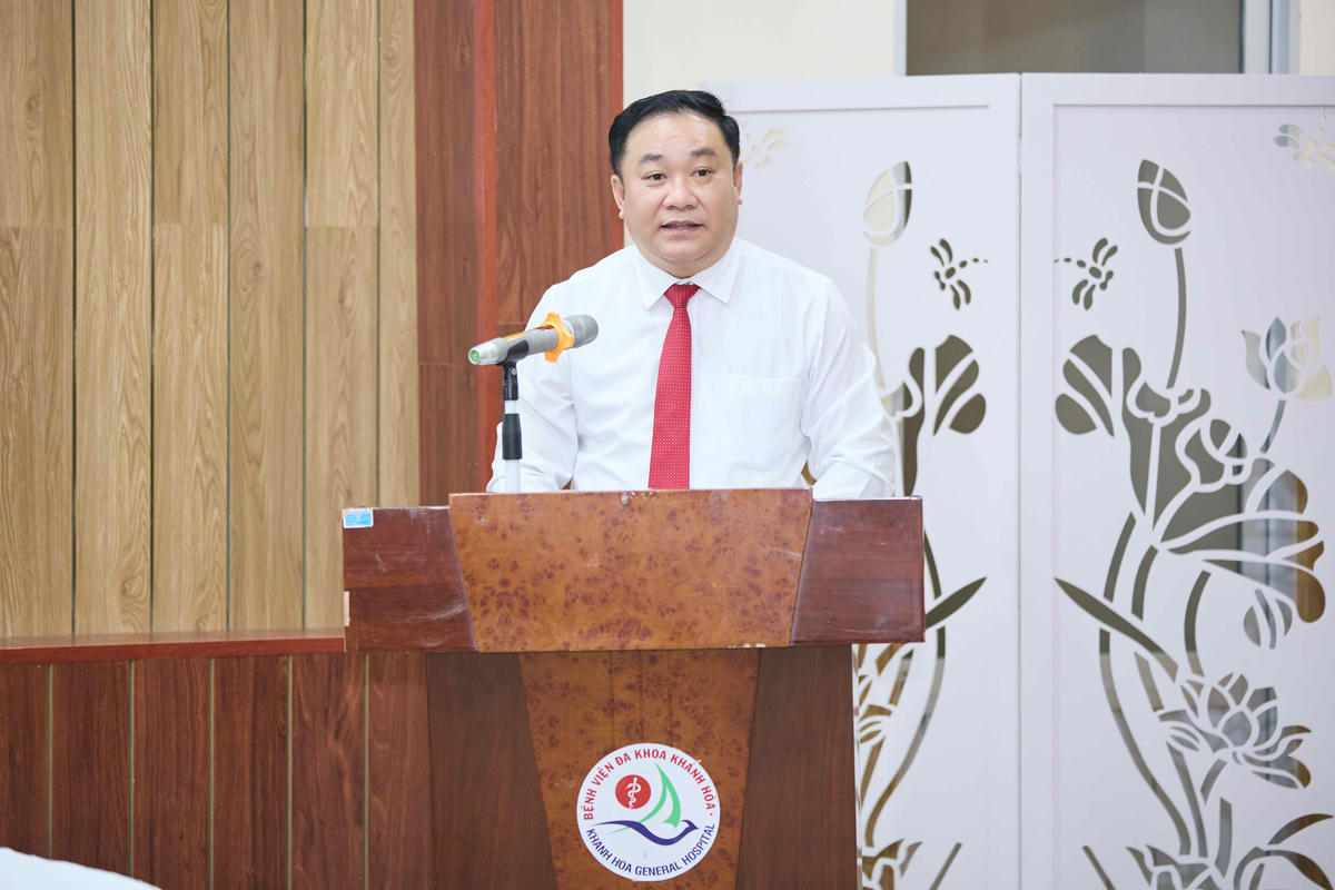 BSCKII Trịnh Ngọc Hiệp - Phó Giám đốc Sở Y tế tỉnh Khánh Hòa - bày tỏ kỳ vọng vào sự hợp tác giữa các đơn vị.