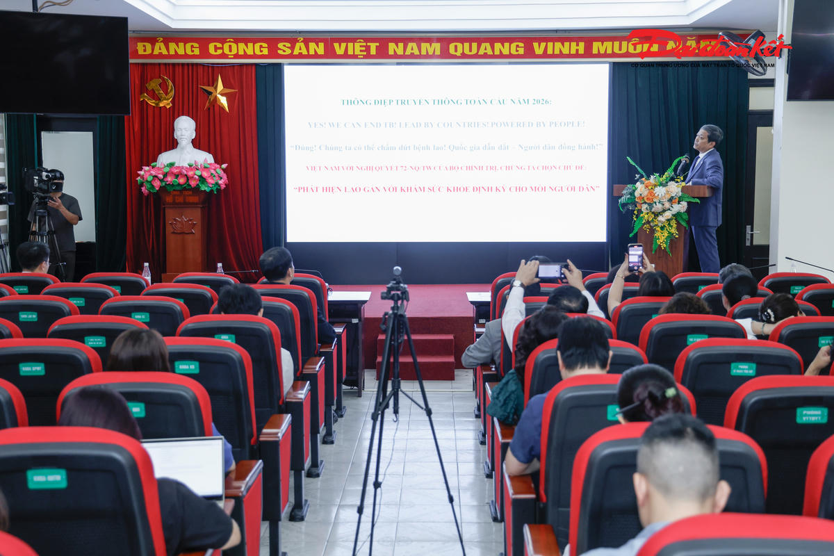 Quang cảnh Lễ kỷ niệm Ngày thế giới phòng chống lao. Ảnh: Quang Vinh.