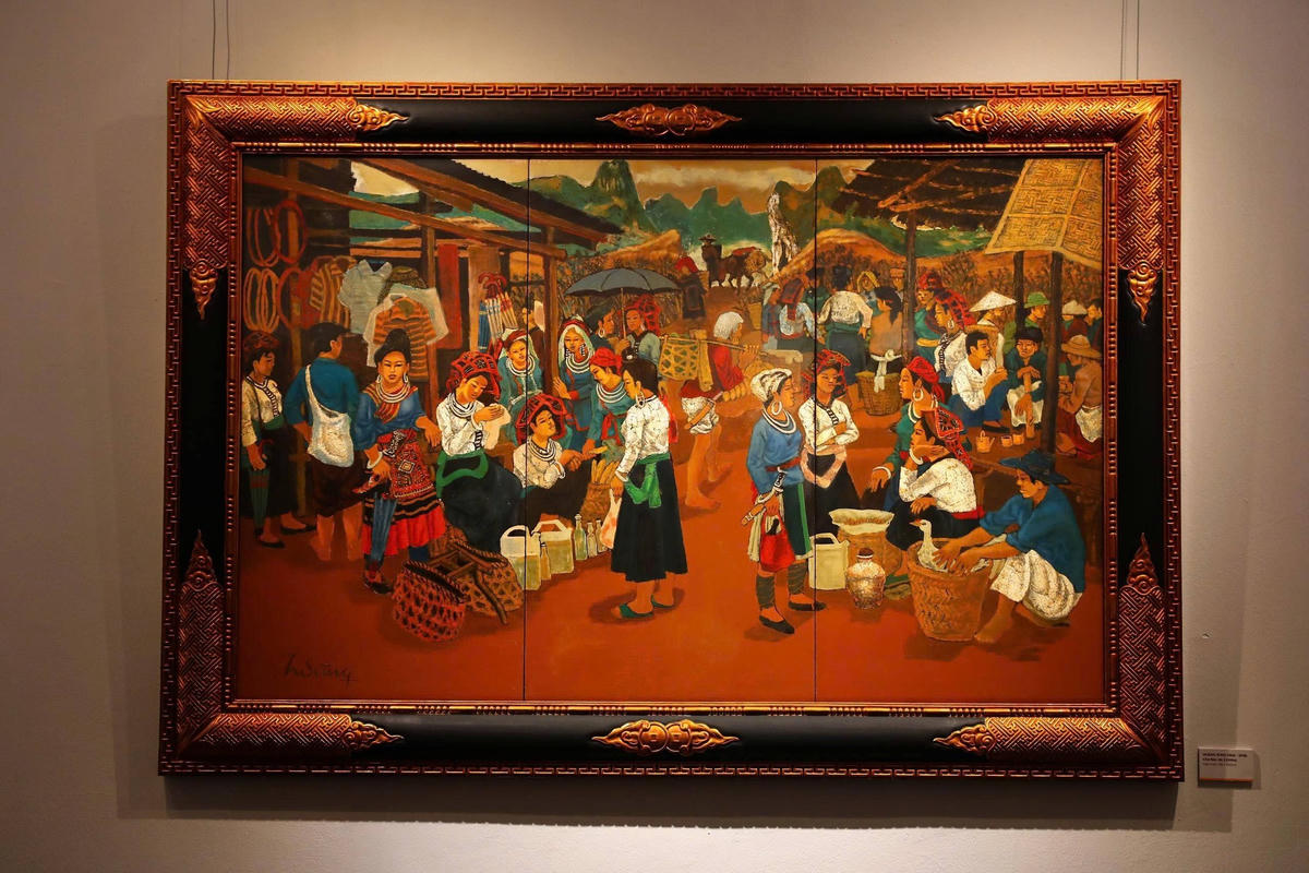 “Hồn quê” của họa sĩ Hoàng Sùng