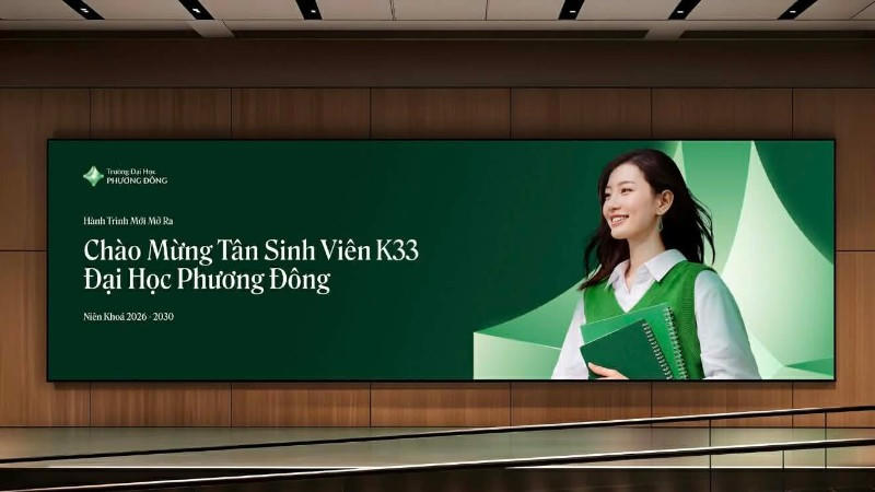 Hệ thống nhận diện mới của Trường Đại học Phương Đông được xây dựng với cảm hứng chủ đạo từ ngọc bích.
