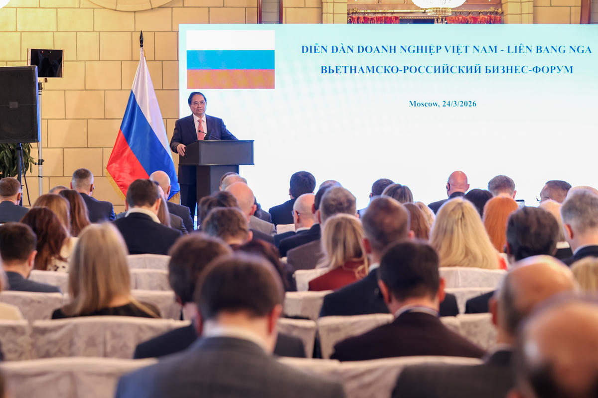 Thủ tướng Chính phủ thông tin về tình hình và định hướng phát triển của Việt Nam - Ảnh: VGP/Nhật Bắc