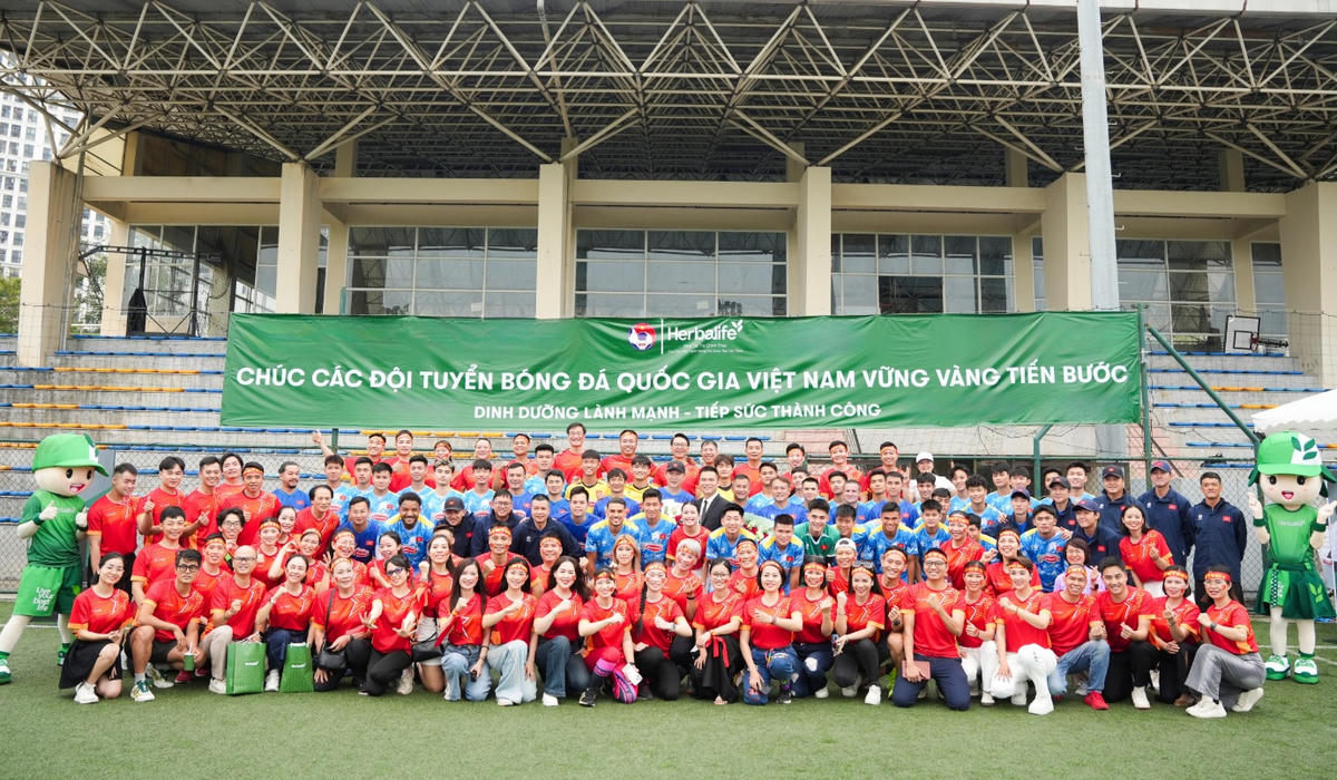 Herbalife tiếp bước dinh dưỡng lành mạnh cho Đội tuyển bóng đá Việt Nam chinh phục mùa giải 2026 thành công.