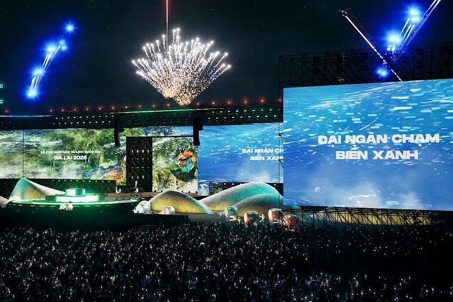 Phối cảnh chương trình khai mạc Năm Du lịch quốc gia-Gia Lai 2026. Ảnh: Ban tổ chức