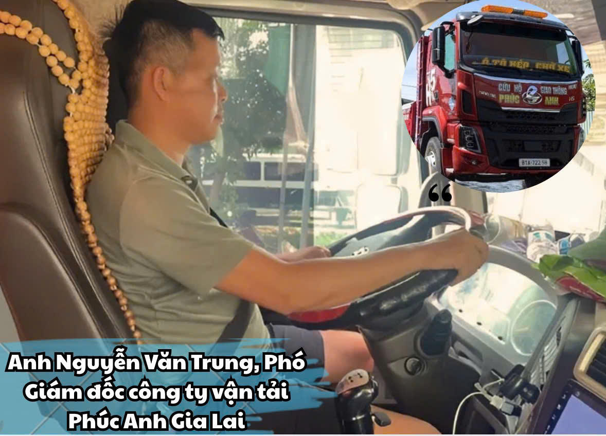 Ông Nguyễn Văn Trung, Giám đốc Công ty vận tải Phúc Anh Gia Lai chia sẻ về tình hình biến động giá xăng, dầu. Ảnh: Đình Sang.