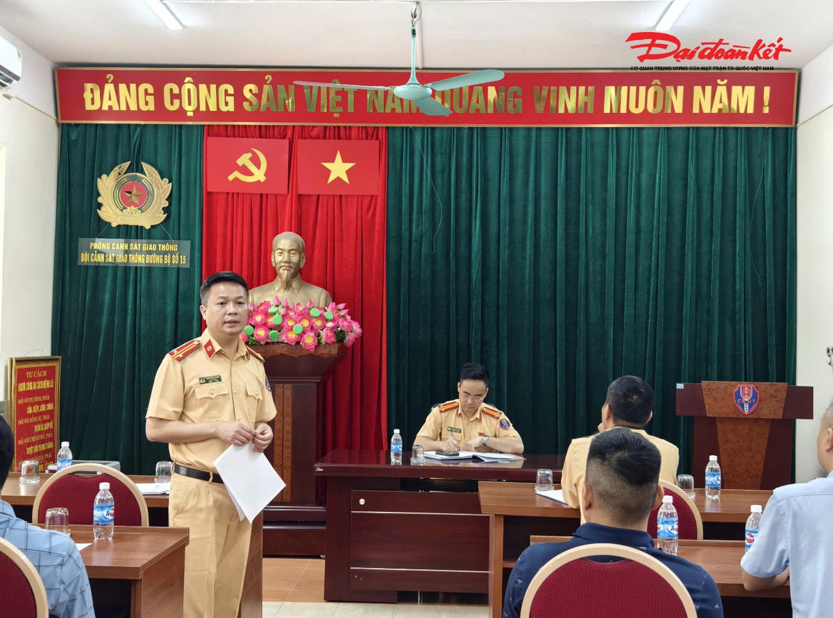 CSGT Hà Nội đối thoại với các doanh nghiệp vận tải trên địa bàn 14 xã.