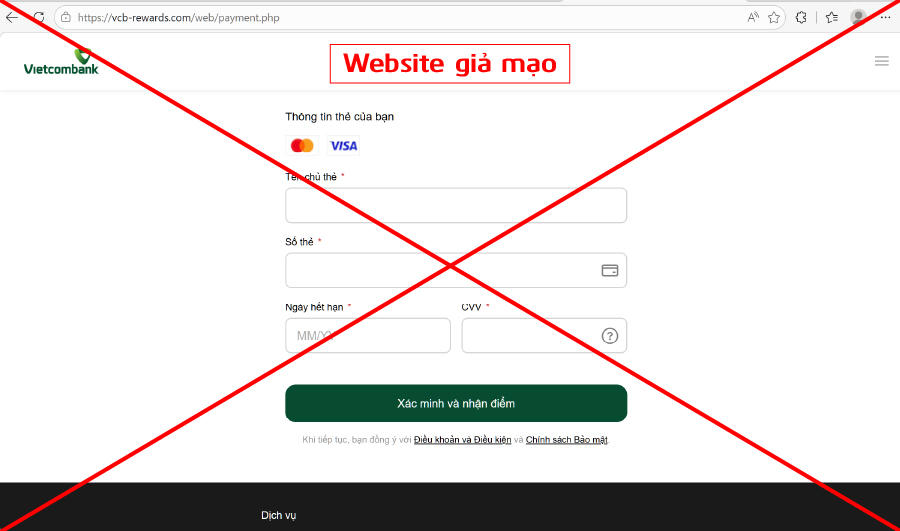 Vietcombank cảnh báo lừa đảo mạo danh tin nhắn SMS 