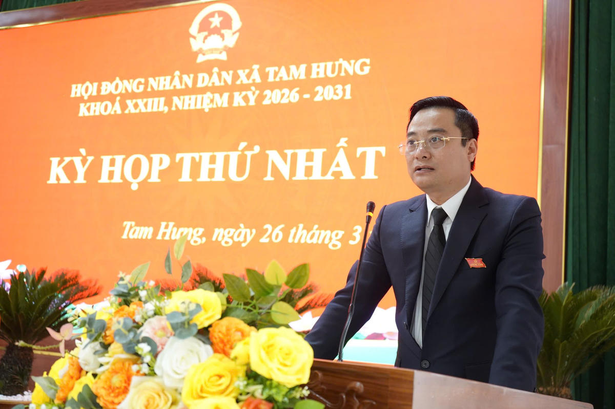 Ông Bùi Văn Sáng tiếp tục được bầu giữ chức Chủ tịch HĐND xã. Ảnh: BT