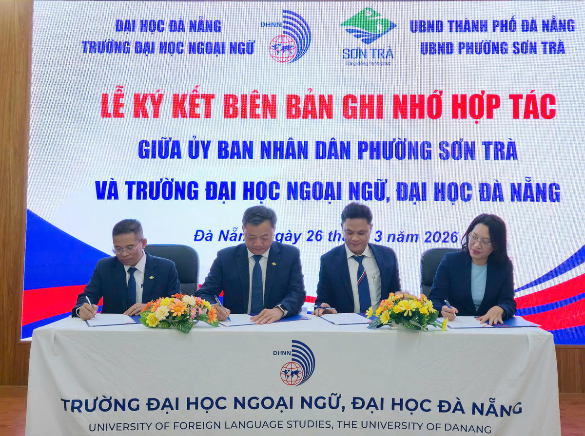 Nội dung ký kết tập trung các đề tài giáo dục ngoại ngữ, du lịch, nâng cao chất lượng nguồn nhân lực. Ảnh: Nguyễn Tú.