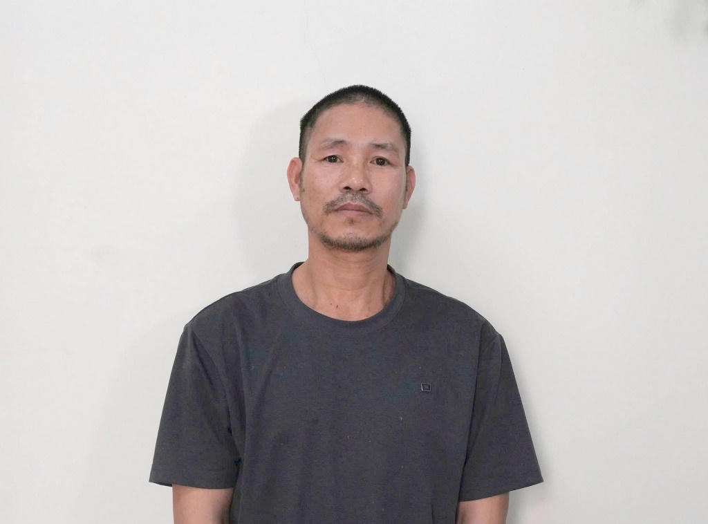 Đối tượng Phan Văn Thời tại cơ quan Công an. Ảnh: Công an tỉnh Nghệ An