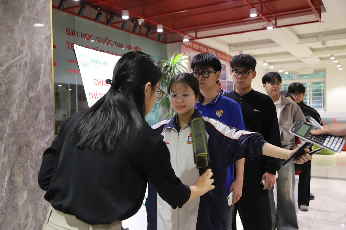 Thí sinh tại kỳ thi đánh giá tư duy đợt 1 năm 2026 của Đại học Bách khoa Hà Nội.