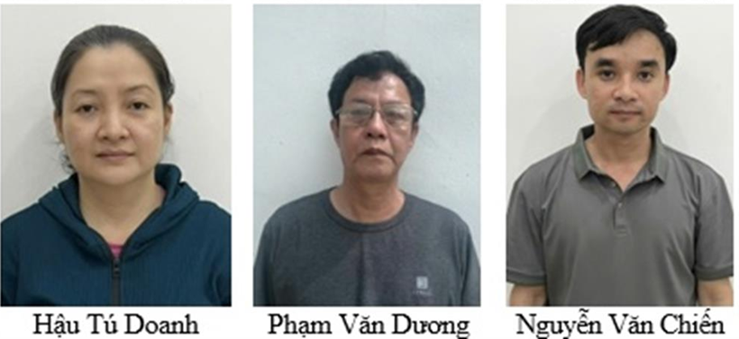 Ba bị can khác trong vụ án.