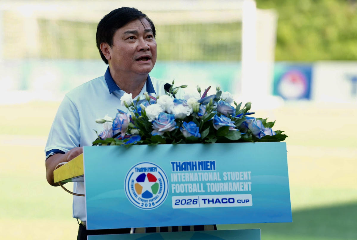 Nhà báo Nguyễn Ngọc Toàn phát biểu tại buổi lễ. Ảnh: Thùy Trang.