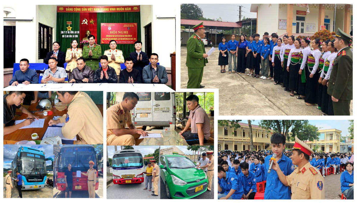 Công tác tuyên truyền đối với học sinh và các lái xe được CSGT Thanh Hóa quan tâm. Ảnh: CATH