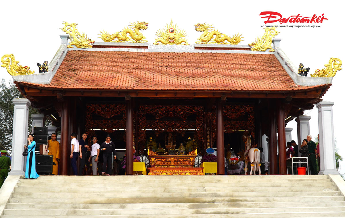 Hạ điện, Trung điện, Thượng điện của dự án đã hoàn thành. Ảnh: Hạnh Nguyên.