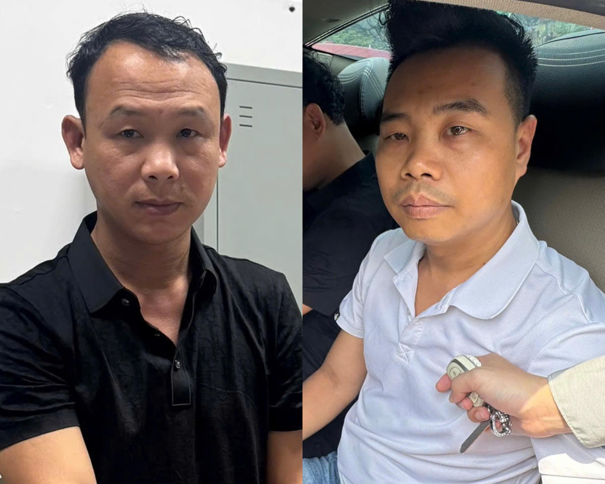 02 đối tượng bị Công an phường Yên Hòa bắt giữ.