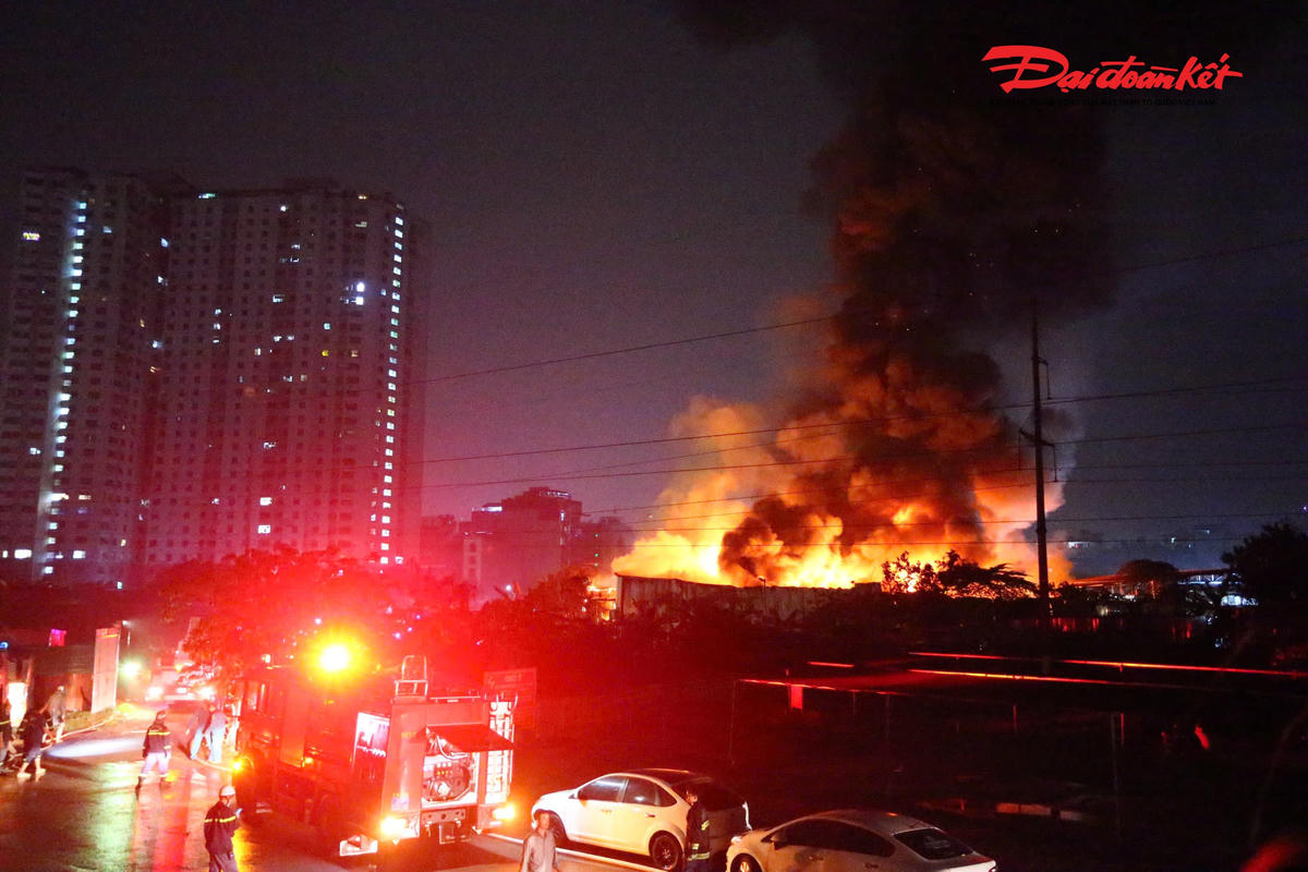 Hiện trường vụ cháy.